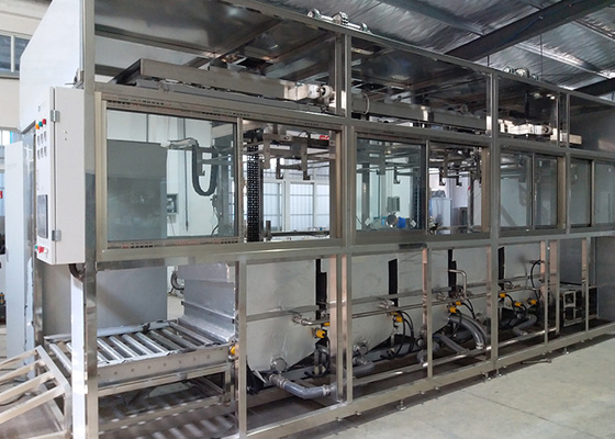 Automatic polishing wax cleaning machine for hardware industry